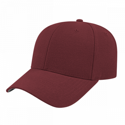 Maroon Original Acrylic/Wool Serge Cap with Logo