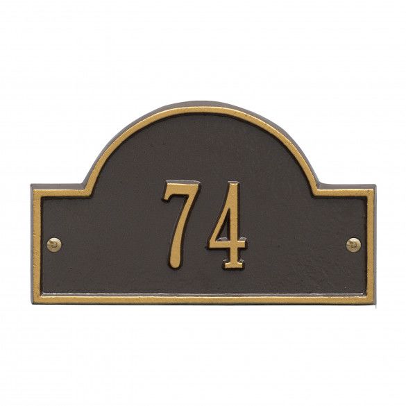 Dainty arch marker with house number makes the perfect gift for her