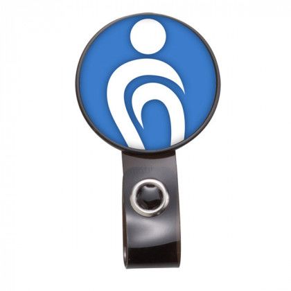 Promotional Round ID Badge Holder Black