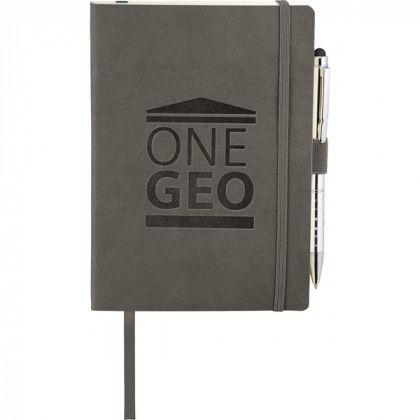 Revello Soft Bound JournalBook with Logo Gray