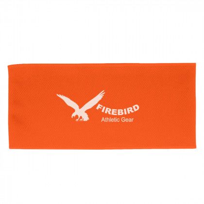 Cooling Headband with Imprinted Logo Orange