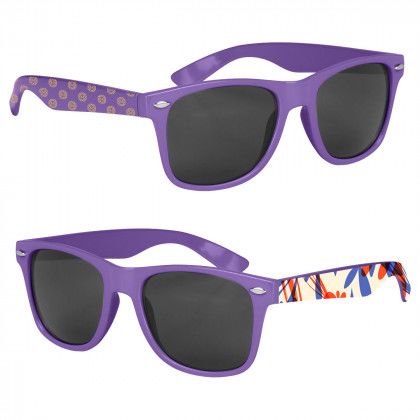 Custom Full Color Malibu Sunglasses - Purple
