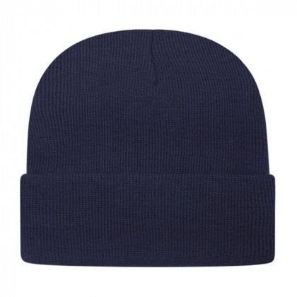 Solid Knit Cap with Cuff True Navy