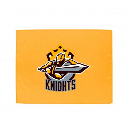 Logo Imprinted Microfiber Rally Towel - Athletic Gold