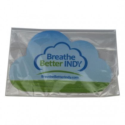 Cloud Shaped Imprinted Microfiber Cloth  - Optional packaging (extra charge)