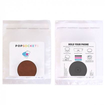Custom Vegan Leather PopSockets Grip Package
