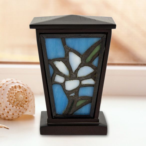 Tiffany Style Stained Glass Urns | Custom Engraved Cremation Urns