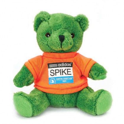 Green 7 inch Extra Soft Stuffed Bear with Logo