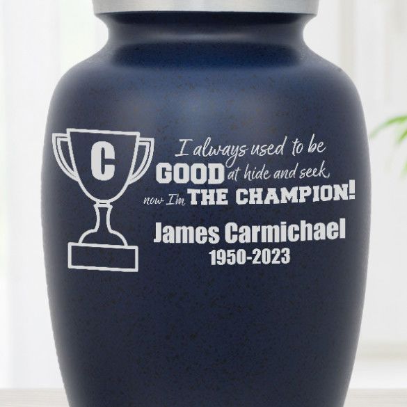 Hide and Seek Champion Personalized Urn