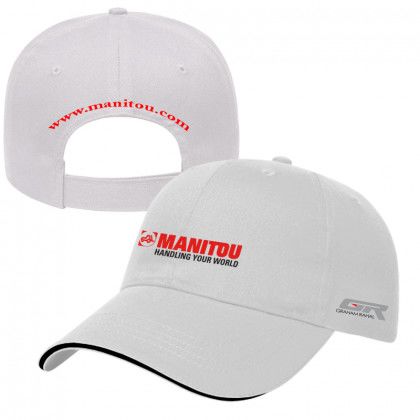 Back View Cotton Baseball Sandwich Cap Custom Logo