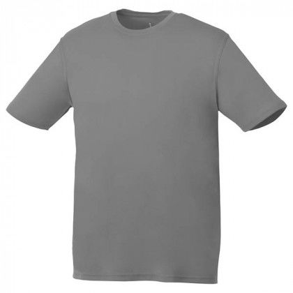 Custom Men's Omi Short Sleeve Tech Tee - Steel gray Custom Men's Omi Short Sleeve Tech Tee - Steel gray