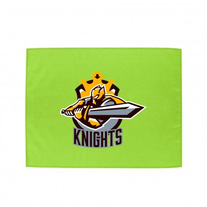 Logo Imprinted Microfiber Rally Towel - Lime