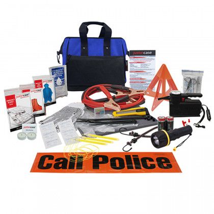 Company Branded Car Safety Kits | Widemouth®  Deluxe Emergency Kit | Best Car Breakdown Survival Kits - Blue