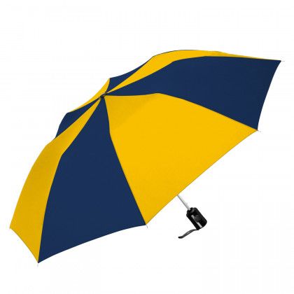 Customized Auto Open Compact Umbrella Navy/Gold