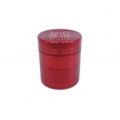 Small Aluminum Grinder with Imprint Red Small Aluminum Grinder with Imprint Red