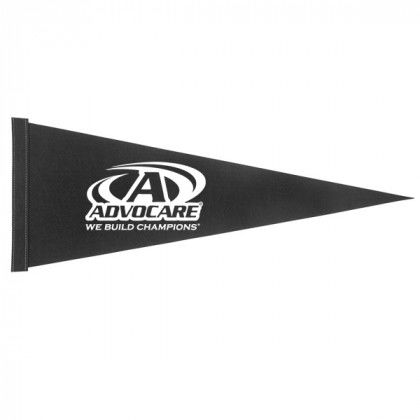 9 inch x 24 inch Pennant - Black