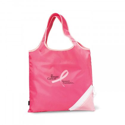 Latitudes Foldaway Shopper Promo Product - Peony pink