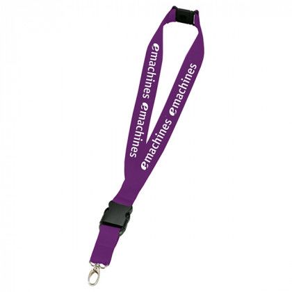 Purple Hang in There Lanyard Custom Imprinted | Promotional Lanyard Wholesale