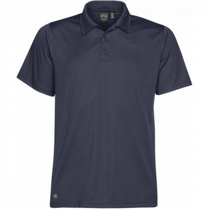 Custom Logo Men's Eclipse H2X-Dry Pique Polo - Navy