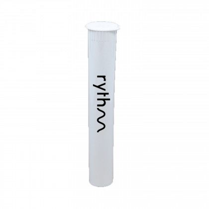 Printed Squeezetop Child-Resistant Cannabis Tube - White