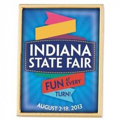 Promotional Rectangle Domed Lapel Pin | Promotional Lapel Pins