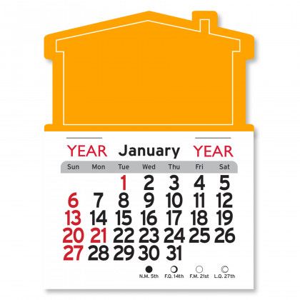 Peel-N-Stick® Calendar - House - Marigold