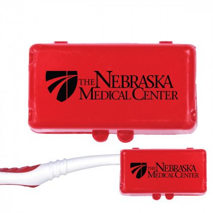 Printed MicroHalt Toothbrush Cover - Red