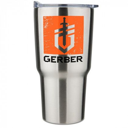 Logo Trekker 30 oz Stainless Steel Tumbler - Stainless