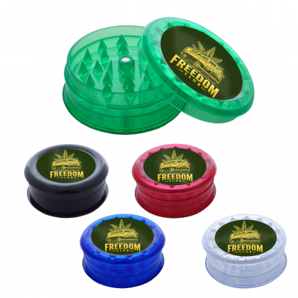 Full Color 55MM Translucent Cannabis Grinder | Marijuana Accessories