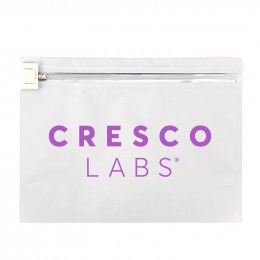 Logo 2 oz Push Release Child Resistant Pouch - White