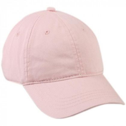 6 Panel Unstructured Cap with Embroidery Pink