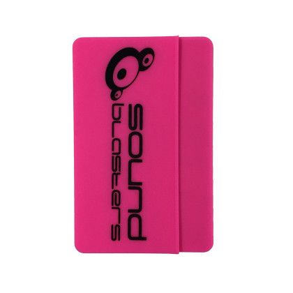 Custom Logo Silicone Smart Side Wallet - Pink