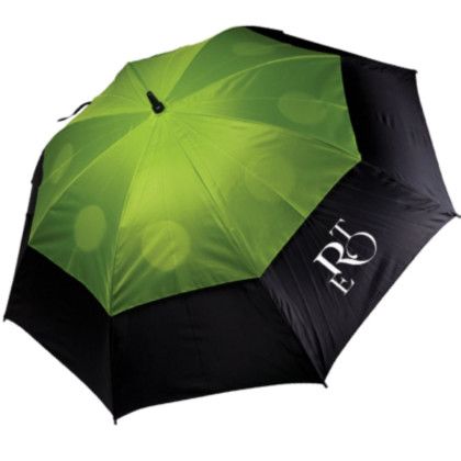 Printed Ultimate Umbrella with Logo - Lime green