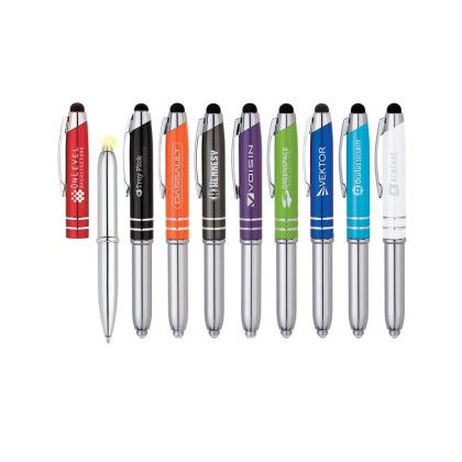 Logo Engraved Legacy Ballpoint Pen Stylus LED Light