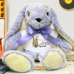 Some Bunny Special Personalized Lilac Plush Bunny