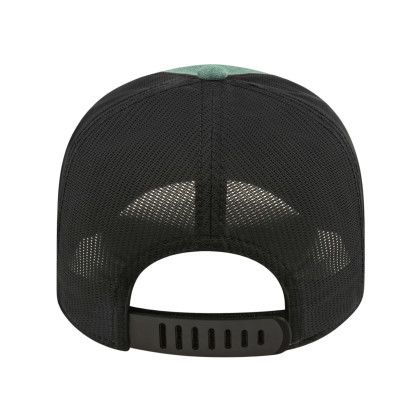 Embroidered Polo Spandex w/Knitted Mesh Cap - Black Mesh Back