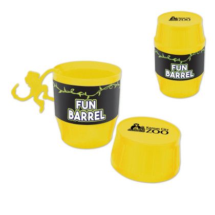 Custom Imprinted Fun Barrel - Yellow