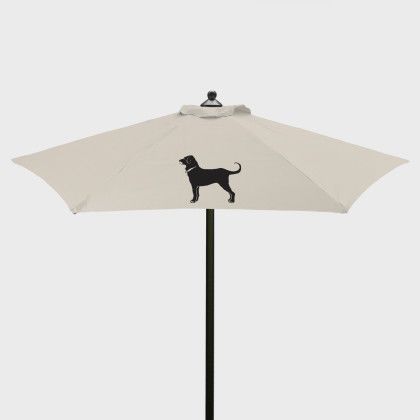 Promotional 7' Steel Market Umbrella Natural