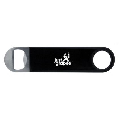 Custom Black Bartender's Vinyl Bottle Opener