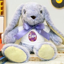 Easter Egg Personalized Plush Lilac Bunny