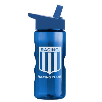 Imprinted Tritan Bottle with Flip Straw Lid cyan lid