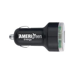 USB Dual Car Charger - Black