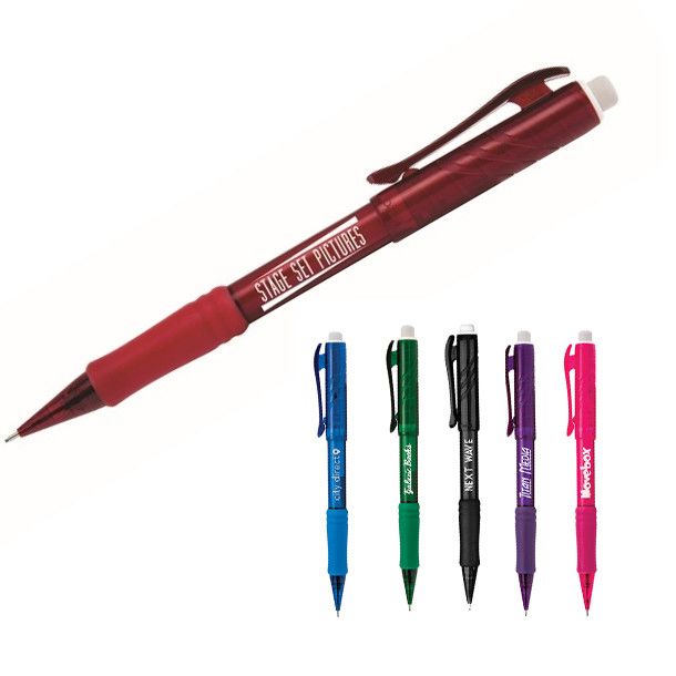 Pentel PD275 Portamine Twist Erase Click 0.5 Mm Fusto Viola + Tubetto 12 Mine HB In Omaggio
