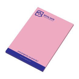 Pink 3M Post-It Notes 4 x 6 Color Pad - 50 Sheets