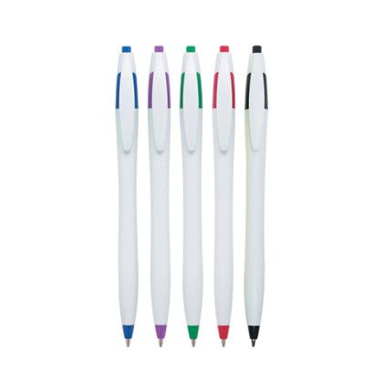 No Imprint Dart Pen in Cello Bulk White