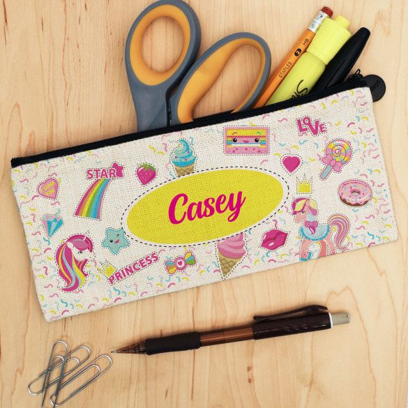 Sweet Treats Customized Pencil Case | Personalized Back to School Supplies | Custom Pencil Case