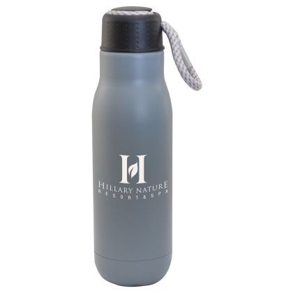 Imprinted 16 oz Matte Vacuum Tumbler Matte Grey