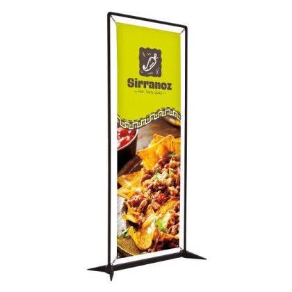 Custom Single Sided 3' FrameWorx Banner Display  - Black Frame