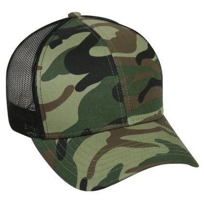 Structured Mesh Back Cap with Snap Closure Promo 