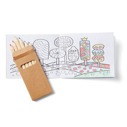 Custom Kids Coloring Book Pencil Set - General interior